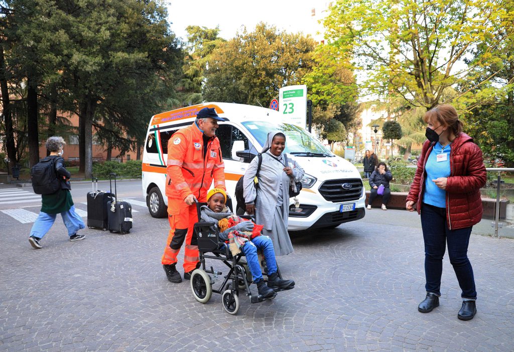 trasporto di una paziente inospedale
