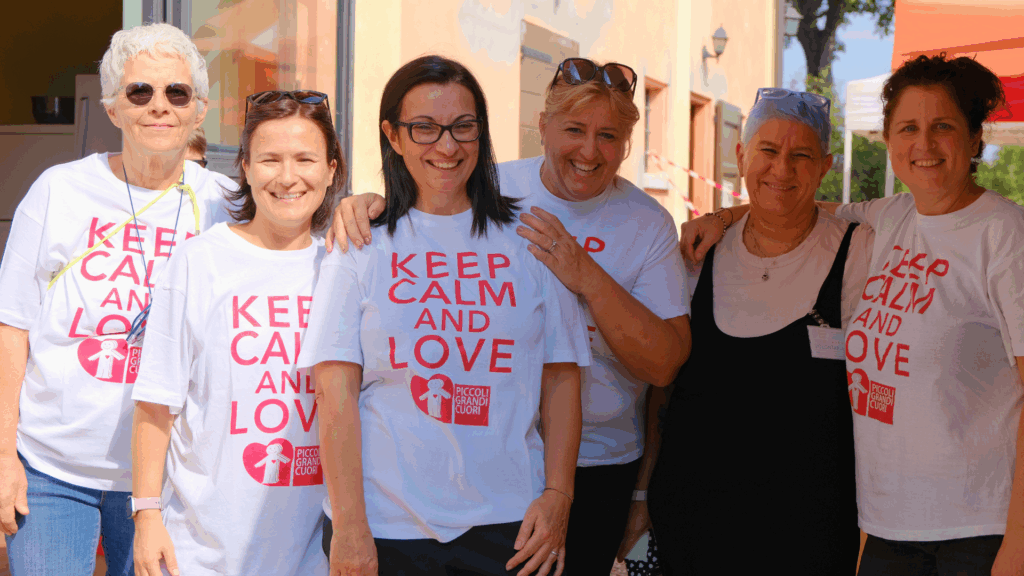 Le volontarie di Piccoli Grandi Cuori in Fattoria