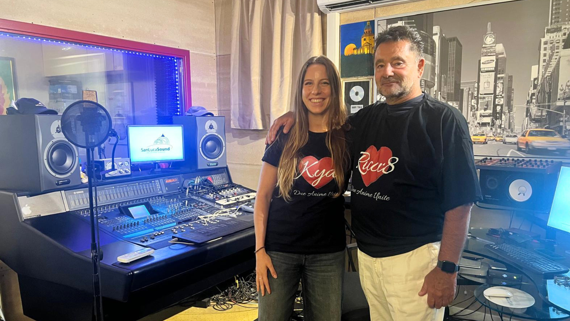Andrea Ricci e Chiara Bertoni, autori della canzone "Due Anime Unite (sotto lo stesso cuore)" che parla cella rinascita dopo il trapianto di cuore