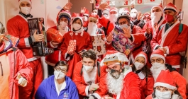 Babbo Natale arriva in bici per i bambini della Cardiochirurgia Pediatrica e di Piccoli Grandi Cuori 