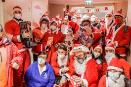 Babbo Natale arriva in bici per i bambini della Cardiochirurgia Pediatrica e di Piccoli Grandi Cuori 