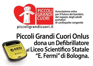 Un defibrillatore al Liceo Fermi di Bologna