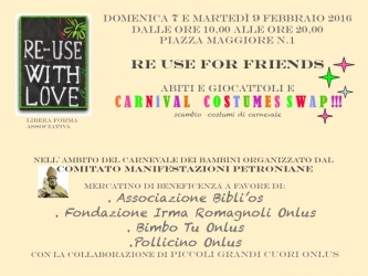 Re-Use For Friends alle Petroniane, Portico di P.zza Maggiore, 7 e 9/2
