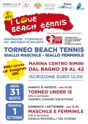 I LOVE BEACH TENNIS 9a EDIZIONE! Rimini, Marina Centro, 31 Agosto-1 Settembre